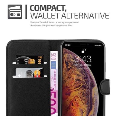 iPhone XS MAX Deksel Etui Case (svart)