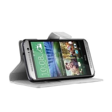 HTC ONE M8 MINI Deksel Etui Case (hvit)
