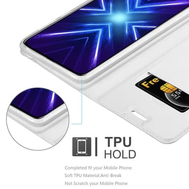 Honor 9X lommebokdeksel etui (sølv)