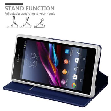 Sony Xperia Z1 lommebokdeksel etui (blå)