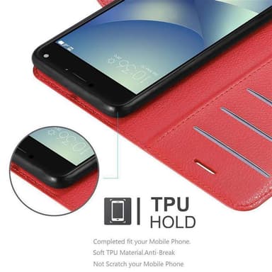 Asus ZenFone 4 MAX (5.5 tomme) Deksel Etui Case (rød)