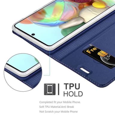 Samsung Galaxy A71 4G lommebokdeksel etui (blå)