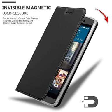 HTC ONE M9 lommebokdeksel etui (svart)