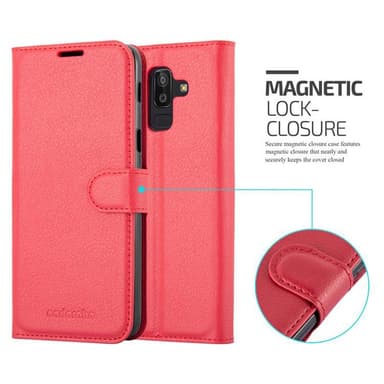 Samsung Galaxy J8 2018 Deksel Etui Case (rød)
