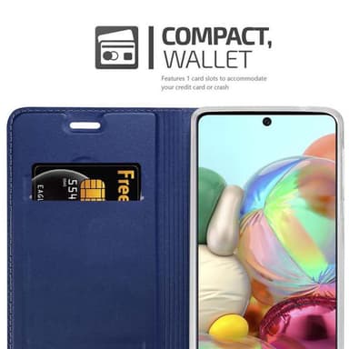 Samsung Galaxy A71 4G lommebokdeksel etui (blå)