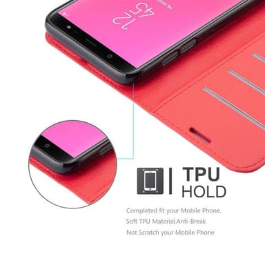 Samsung Galaxy J8 2018 Deksel Etui Case (rød)