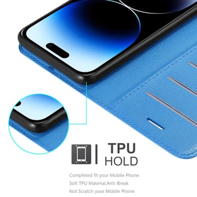 iPhone 14 PRO Deksel Etui Case (blå)