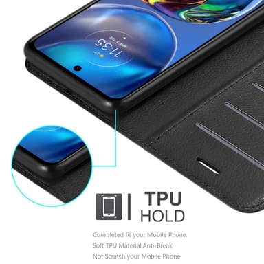 Motorola MOTO E32 4G / E32S Deksel Etui Case (Svart)