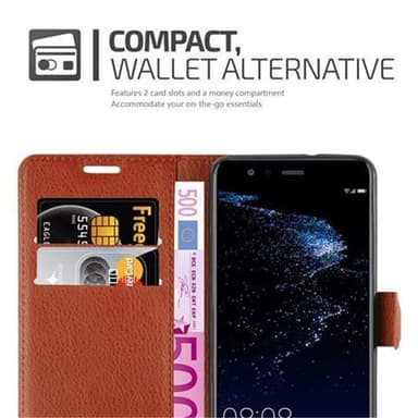Huawei P10 LITE Deksel Etui Case (brun)