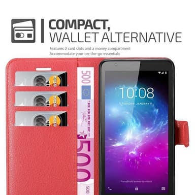 ZTE Blade A3 2019 Deksel Etui Case (rød)