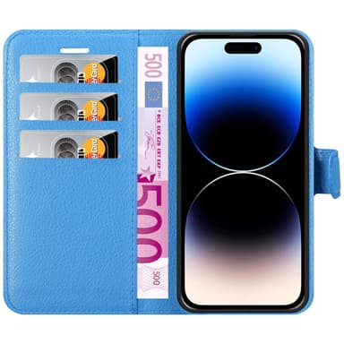 iPhone 14 PRO Deksel Etui Case (blå)