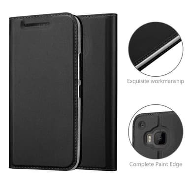 HTC ONE M9 lommebokdeksel etui (svart)
