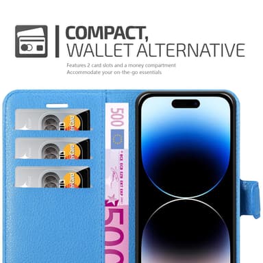 iPhone 14 PRO Deksel Etui Case (blå)