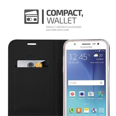 Samsung Galaxy J5 2015 lommebokdeksel etui (svart)