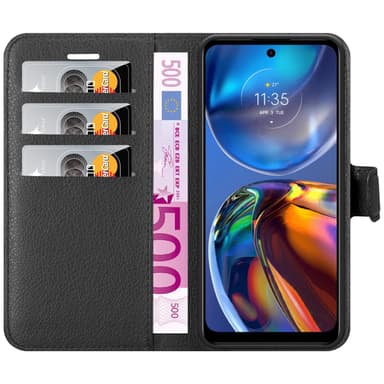 Motorola MOTO E32 4G / E32S Deksel Etui Case (Svart)