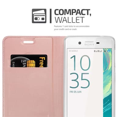 Sony Xperia X lommebokdeksel etui (rosa)