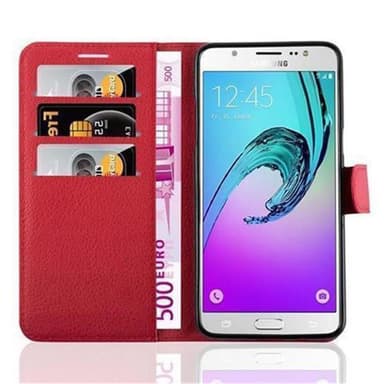 Samsung Galaxy J7 2016 Deksel Etui Case (rød)
