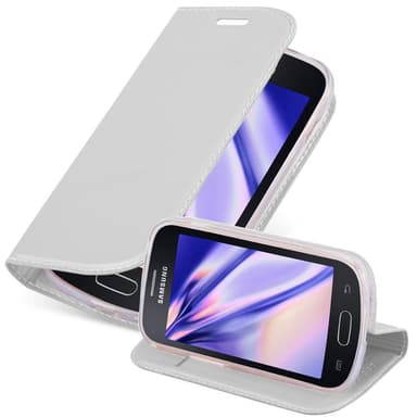 Samsung Galaxy TREND LITE lommebokdeksel etui (sølv)