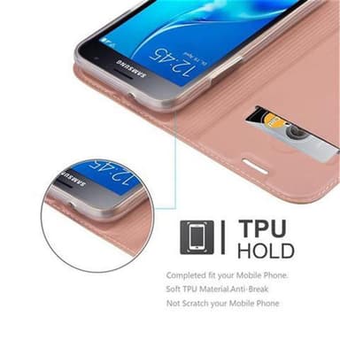 Samsung Galaxy J1 2016 lommebokdeksel etui (rosa)