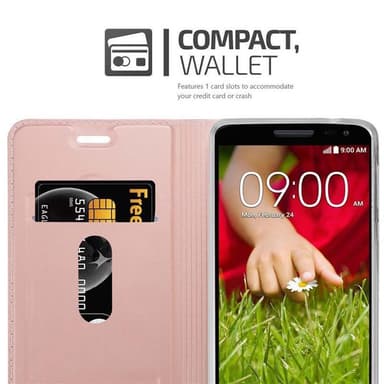 LG G2 MINI lommebokdeksel etui (rosa)