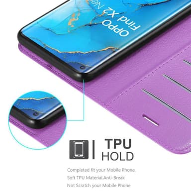Oppo FIND X2 NEO Deksel Etui Case (lilla)