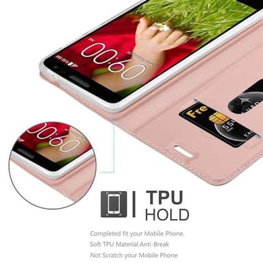 LG G2 MINI lommebokdeksel etui (rosa)