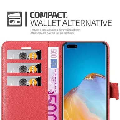 Huawei P40 PRO / P40 PRO+ Deksel Etui Case (rød)