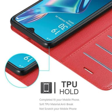Oppo A12 Deksel Etui Case (rød)