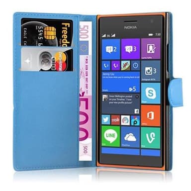 Nokia Lumia 730 Deksel Etui Case (blå)