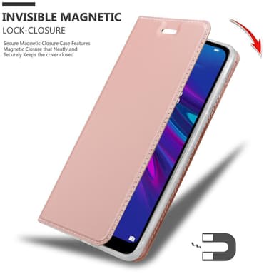 Huawei Y6 2019 lommebokdeksel etui (rosa)