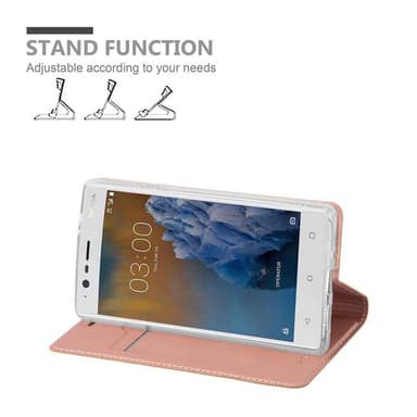 Nokia 3 2017 lommebokdeksel etui (rosa)