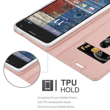 Motorola MOTO G2 lommebokdeksel etui (rosa)
