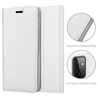 Samsung Galaxy A72 4G / 5G lommebokdeksel etui (sølv)