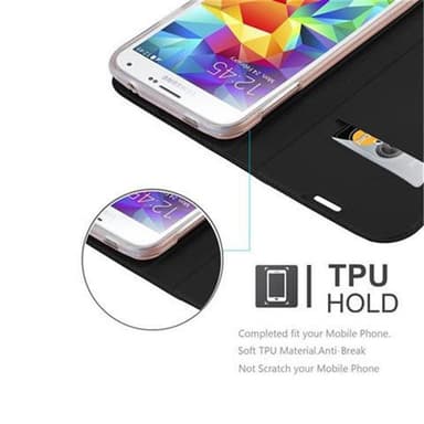 Samsung Galaxy S5 / S5 NEO lommebokdeksel etui (svart)