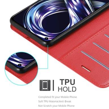 Realme 8i / Narzo 50 4G Deksel Etui Case (rød)