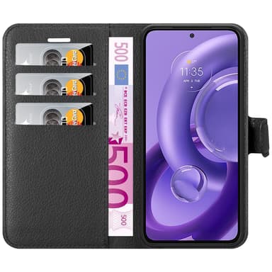 Motorola EDGE 30 NEO Deksel Etui Case (Svart)