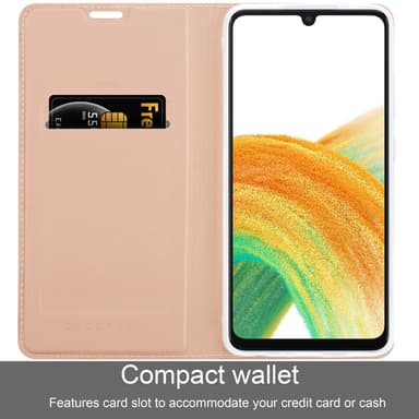 Samsung Galaxy A33 5G lommebokdeksel etui (rosa)