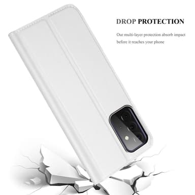 Samsung Galaxy A72 4G / 5G lommebokdeksel etui (sølv)