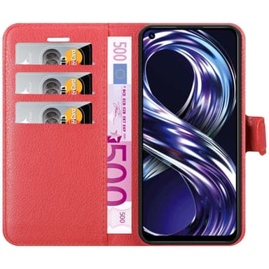 Realme 8i / Narzo 50 4G Deksel Etui Case (rød)