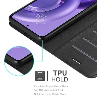 Motorola EDGE 30 NEO Deksel Etui Case (Svart)