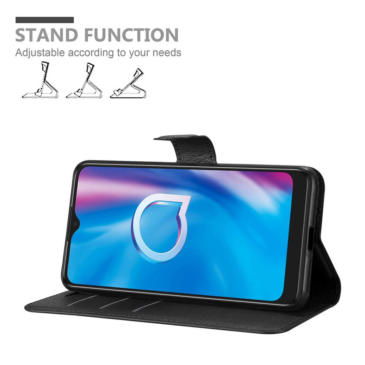 Alcatel 1S 2020 Deksel Etui Case (svart)