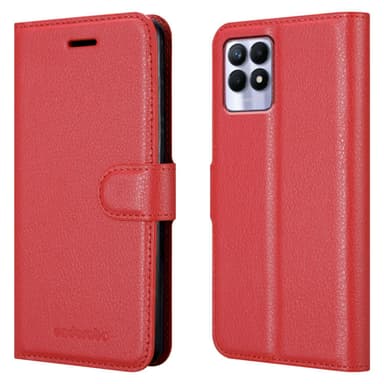 Realme 8i / Narzo 50 4G Deksel Etui Case (rød)