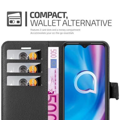 Alcatel 1S 2020 Deksel Etui Case (svart)