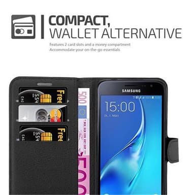 Samsung Galaxy J3 2016 Deksel Etui Case (svart)