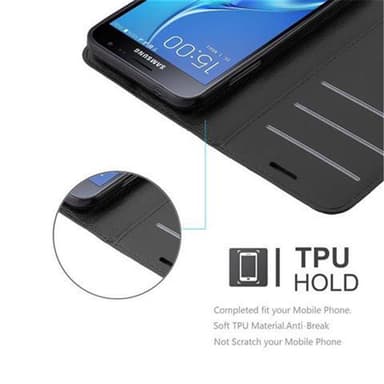 Samsung Galaxy J3 2016 Deksel Etui Case (svart)