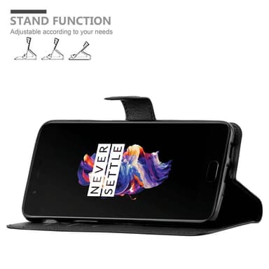 OnePlus 5 Deksel Etui Case (svart)