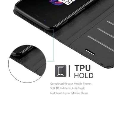 OnePlus 5 Deksel Etui Case (svart)