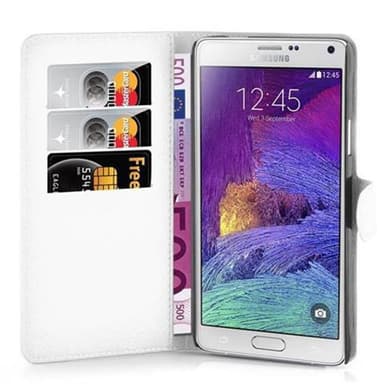 Samsung Galaxy NOTE 4 Deksel Etui Case (hvit)
