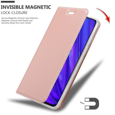 Realme 5 / 5i / 6i / C3 lommebokdeksel etui (rosa)