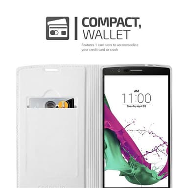 LG G4 / G4 PLUS lommebokdeksel etui (sølv)